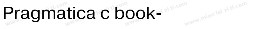 Pragmatica c book字体转换